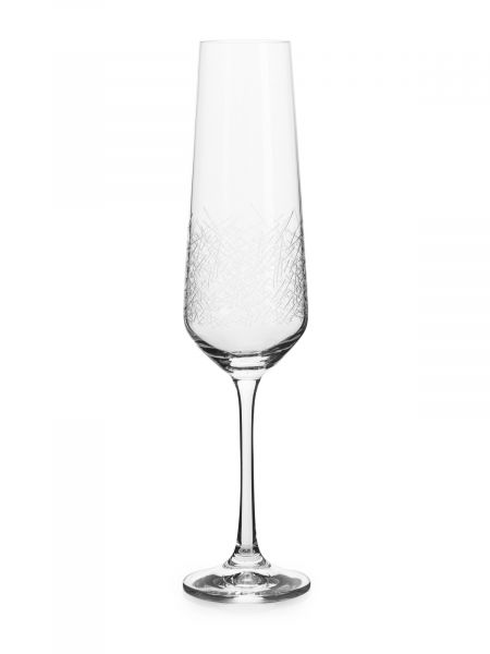 Набор бокалов для шампанского SANDRA Blizzard 6шт 200мл CRYSTALEX