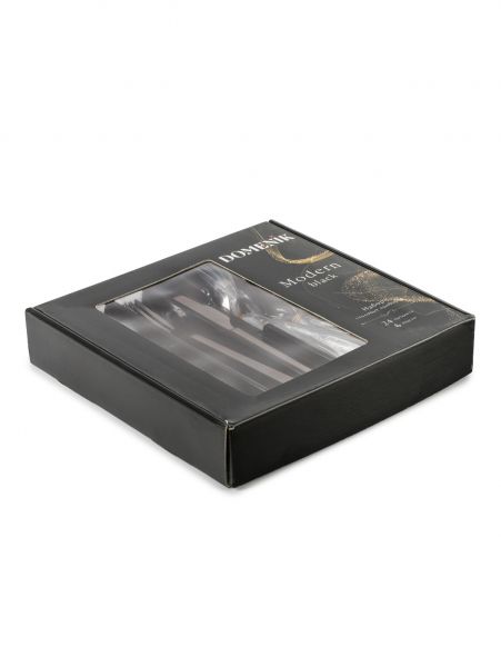 Набор столовых приборов MODERN BLACK 24пр DOMENIK