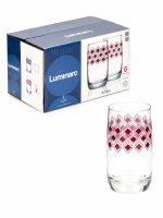 Набор стаканов РОМБ ЛИЛАК 6шт 330мл высокие LUMINARC