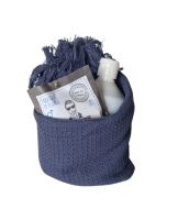 Набор Mas du Roseau FUROSHIKI HOMME для мужчин, жидкое мыло 500 мл, твердое мыло 100 гр, вафельное полотенце 50х100 см, хлопок, аромат Homme Elegant