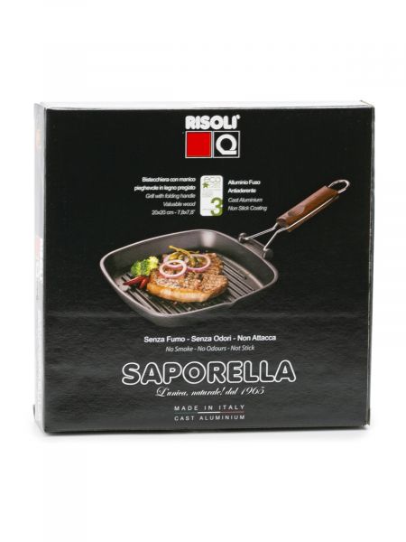 Сковорода-гриль SAPORELLA 20х20см со скл