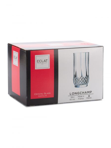 Набор стаканов ЛОНГШАМП 280мл высокие 6шт CRISTAL D'ARQUES
