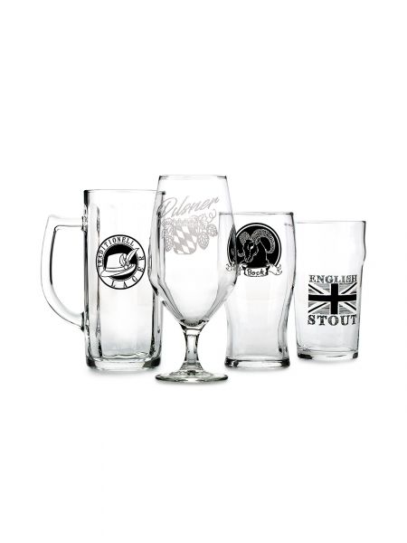 Набор бокалов для пива ВРЕМЯ ДЕГУСТАЦИЙ КРАФТОВОЕ ПИВО 4шт микс LUMINARC