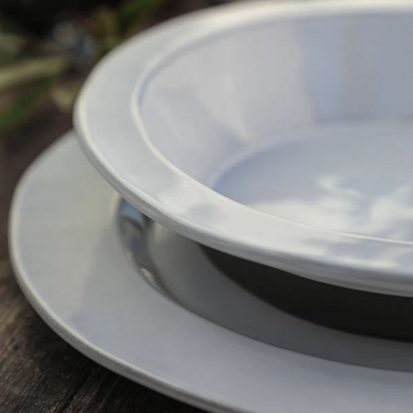 Салатник 25 см, керамика, white/grey, PLANO COSTA NOVA, 1POP251-WHI(1POP251e-03217U)