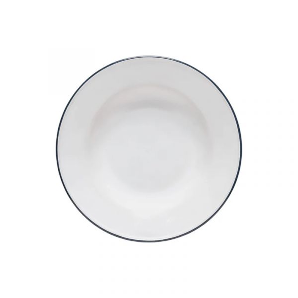 Тарелка глубокая 21.5 см, керамика, white/blue, BEJA COSTA NOVA, ATP261-BLU(ATP261-00721C)