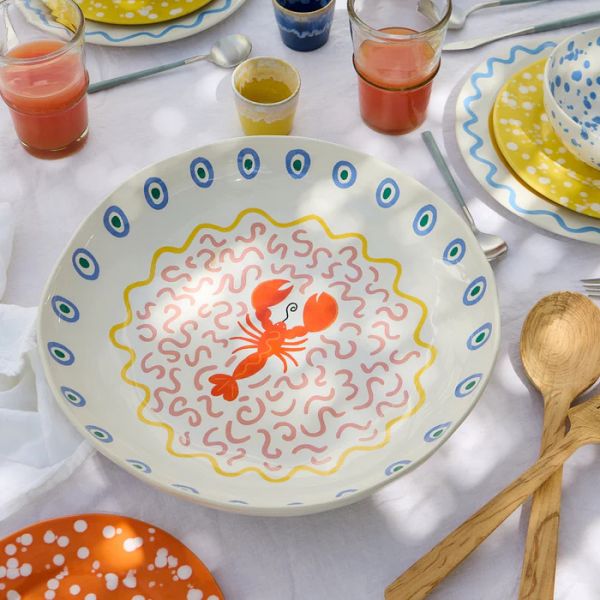 Салатник 36.6 см, керамика, lobster, SUMMER BLISS COSTA NOVA, GOS371-LBS(GOS371-05924O)