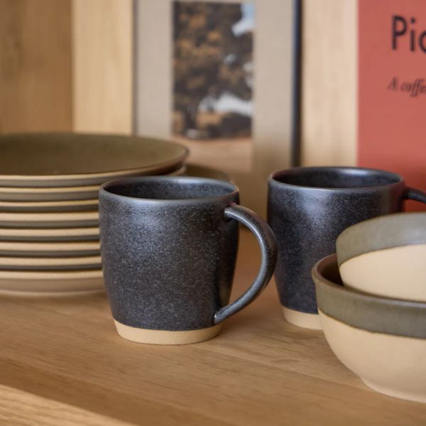 Кружка 440 мл, керамика, Charcoal grey, ARENITO COSTA NOVA, 2LNC132-CHR(2LNC132-00622S)