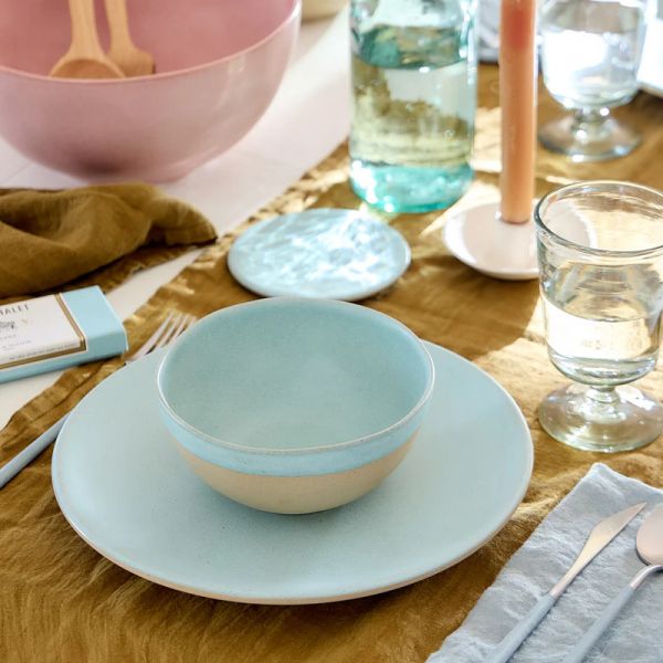 Тарелка обеденная 27 см, керамика, Aqua, ARENITO COSTA NOVA, 2RTP282-AQU(2RTP282-02024N)