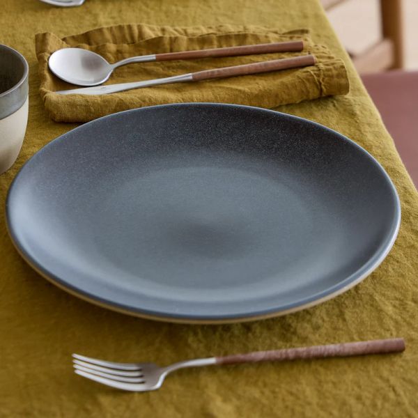 Тарелка обеденная 27 см, керамика, Charcoal grey, ARENITO COSTA NOVA, 2RTP282-CHR(2RTP282-02024R)