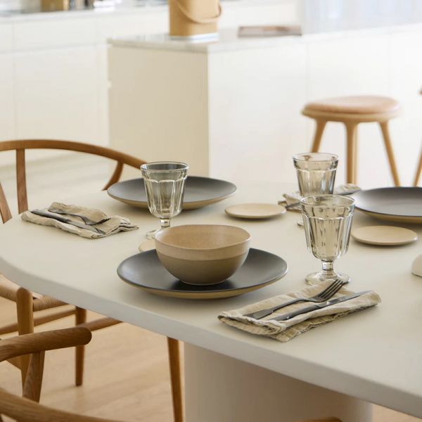 Тарелка обеденная 27 см, керамика, Charcoal grey, ARENITO COSTA NOVA, 2RTP282-CHR(2RTP282-02024R)