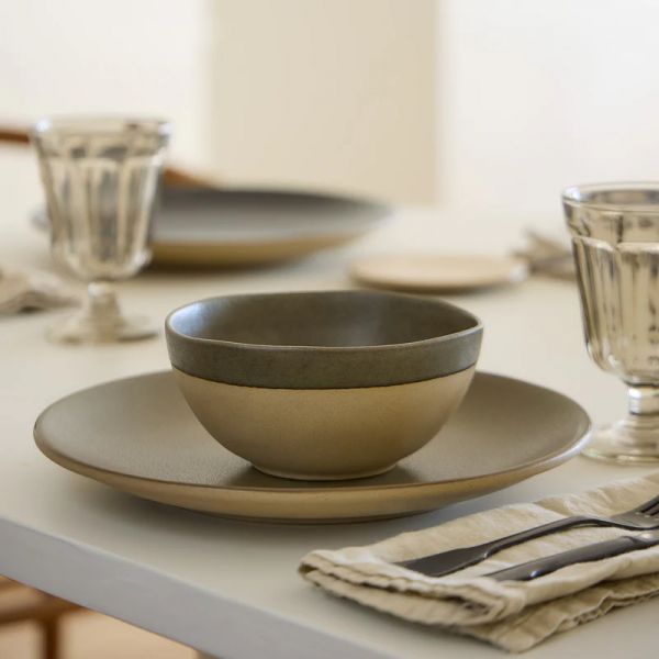 Тарелка обеденная 27 см, керамика, Olive green, ARENITO COSTA NOVA, 2RTP282-OLV(2RTP282-02024Q)