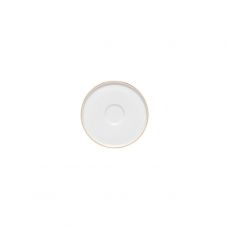 Блюдце кофейное 13 см, фарфор, White, gold, Resonance - porcelain COSTA NOVA, 8RCP131-WGD