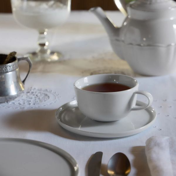 Чайное блюдце 80 мл, фарфор, White, Resonance - porcelain COSTA NOVA, 8RCP171-WHI(8RCP171)