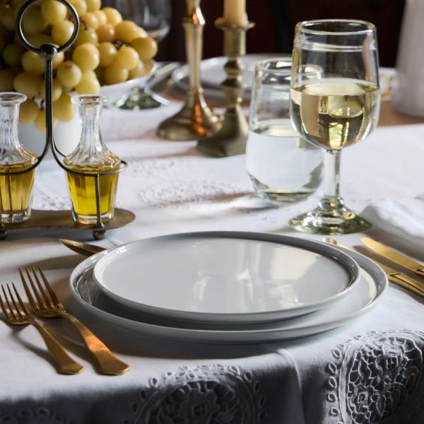 Тарелка закусочная 23 см, фарфор, White, Resonance - porcelain COSTA NOVA, 8RCP231-WHI