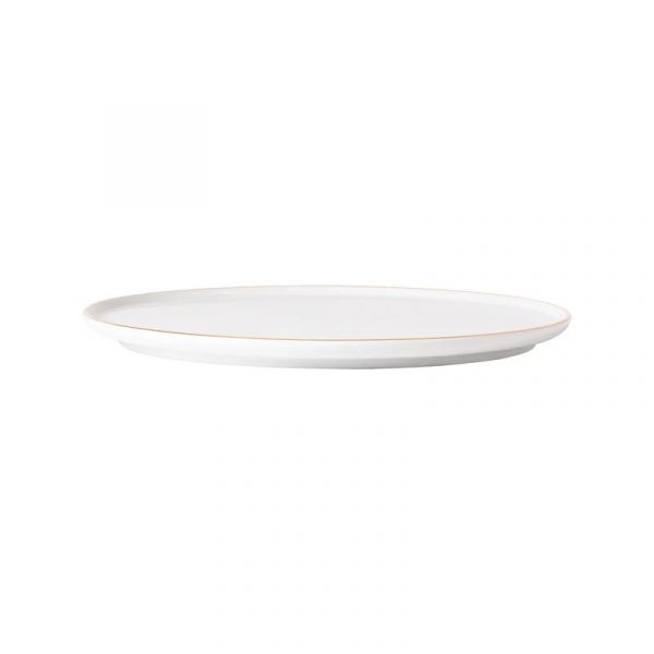 Тарелка обеденная 27.2 см, фарфор, White, gold, Resonance - porcelain COSTA NOVA, 8RCP271-WGD