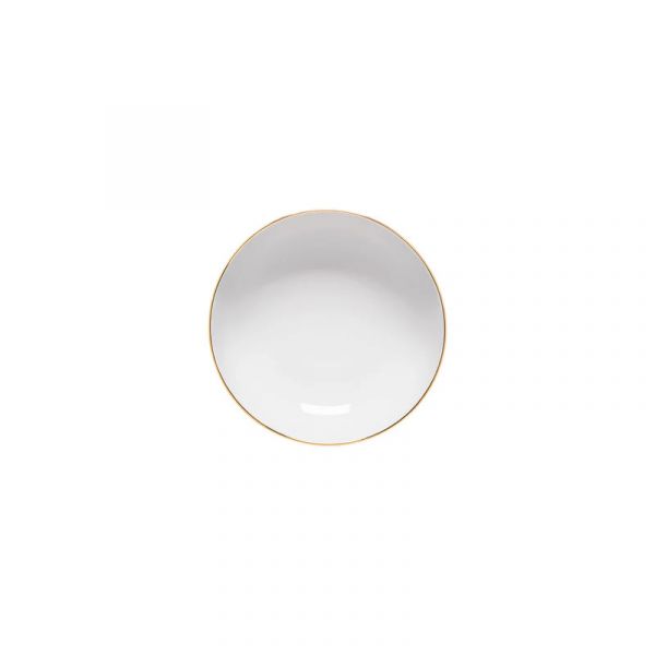 Салатник 15 см, фарфор, White, gold, Resonance - porcelain COSTA NOVA, 8RCS151-WGD