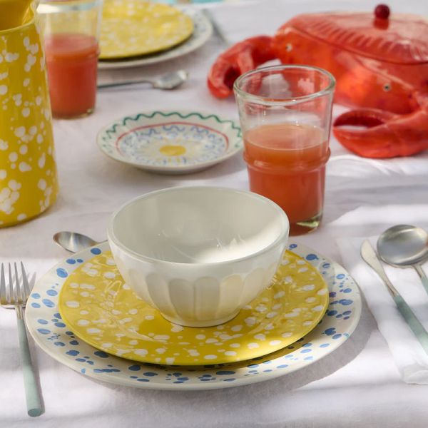 Тарелка закусочная 22.1 см, керамика, chamomile, Rafaela COSTA NOVA, DEP221-CHA(DEP221-03525B)