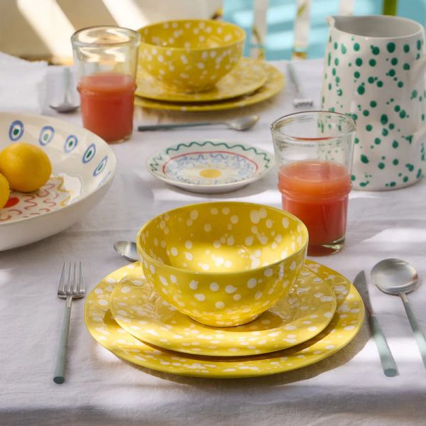 Тарелка обеденная 27.4 см, керамика, chamomile, Rafaela COSTA NOVA, DEP271-CHA(DEP271-03525B)
