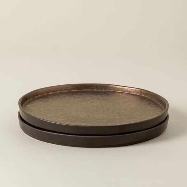 Тарелка обеденная 24.6 см, керамика, Metal, LAGOA COSTA NOVA, LOP251-MTL(LOP251-03507X)