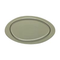 Тарелка овальная 36.9x20.9 см, керамика, Sage green, AMBAR COSTA NOVA, 1ABP371E-SAG(1ABP371E-01722M)