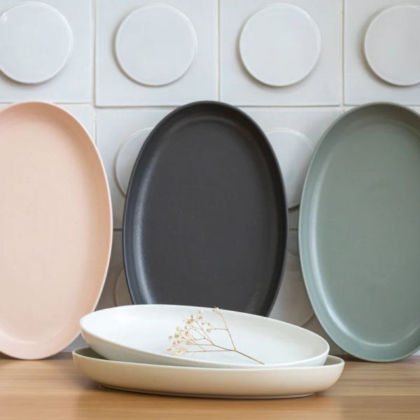 Блюдо овальное 32x20.5 см, керамика, Vanilla, PACIFICA COSTA NOVA, SOA321-VAN(SOA321-VC7208)