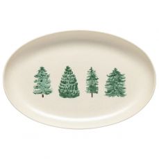 Блюдо овальное 40.8x26.3 см, керамика, Christmas Tree, PACIFICA COSTA NOVA, SOA411-CHT(SOA411-VC7208)