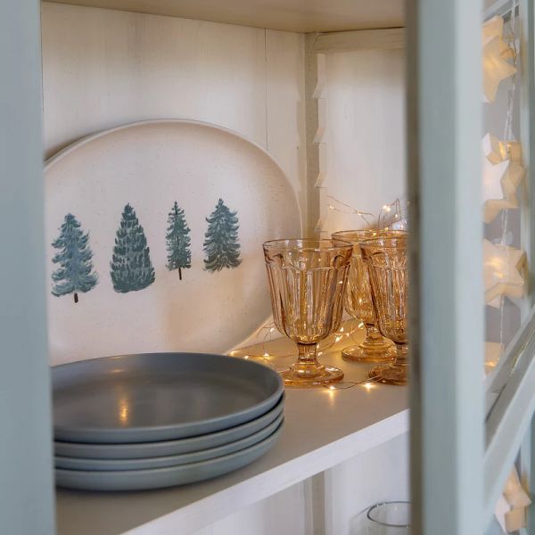 Блюдо овальное 40.8x26.3 см, керамика, Christmas Tree, PACIFICA COSTA NOVA, SOA411-CHT(SOA411-VC7208)