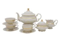 Чайный сервиз Слоновая кость Золотой кант 07560725-1239 LEANDER
