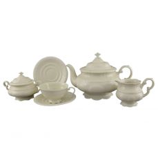 Чайный сервиз Слоновая кость Белые узоры 07560725-3001 LEANDER