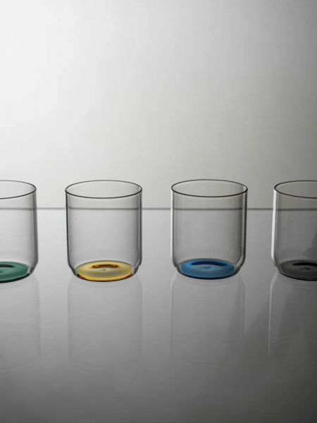 Стакан 350 мл, желтый, стекло, 1966