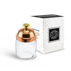 Банка под сыпучие продукты 920 мл 'КМ' с медной кованой крышкой