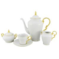 Кофейный сервиз на 6 персон Золотая отводка 26160714-2604 LEANDER