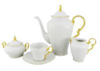 Кофейный сервиз на 6 персон Золотая отводка 26160714-2604 LEANDER