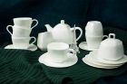 Чайный сервиз 'Ингрид' на 6 персон, 15 предметов, белый костяной фарфор АККУ