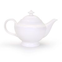 Чайник 1.3 л, белый костяной фарфор , без декора АККУ 8106 Ап