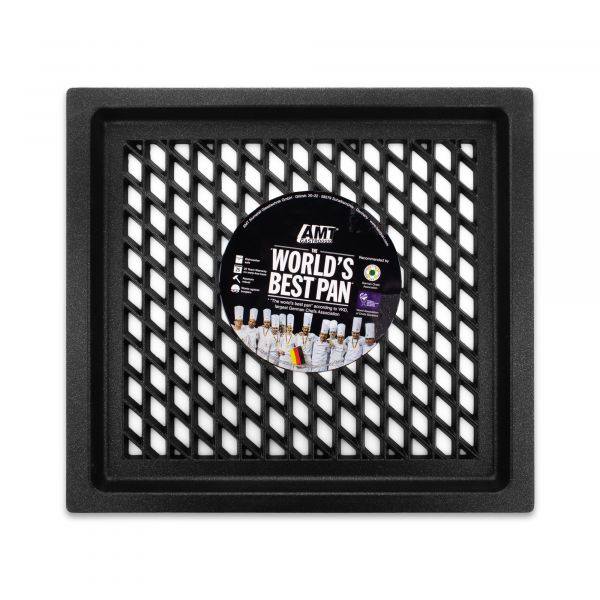 Гастроемкость барбекю с перфорацией 35.4x32.5 см, литой алюминий с антипригарным покрытием Gastronorm AMT