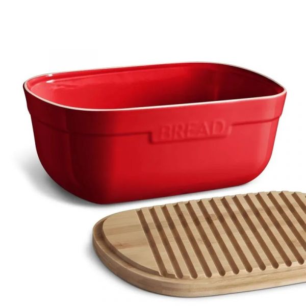 Хлебница керамическая 34.5х27х32.5 см, цвет гранат 348750