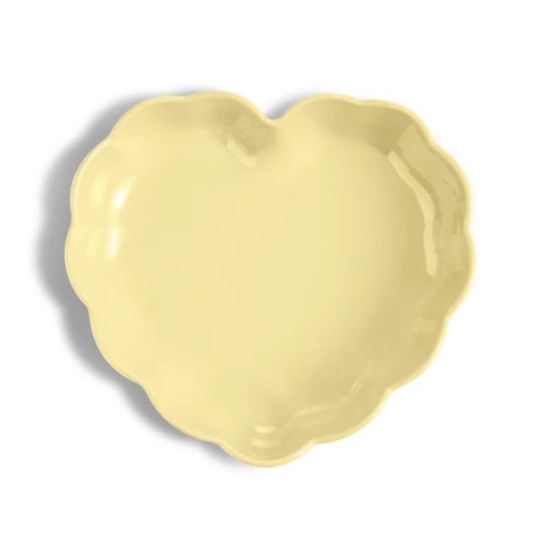 Форма для выпечки 'Сердце' с волнистыми бортами 26.5 см, ваниль, Мадлен Emile Henry