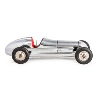 Гоночная машина Indianopolis AUTHENTIC MODELS цвет серебро с красным, авиационный алюминий