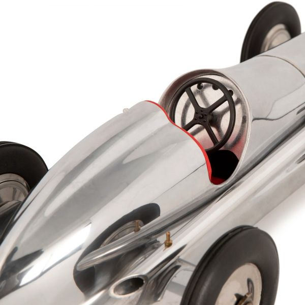 Гоночная машина Indianopolis AUTHENTIC MODELS цвет серебро с красным, авиационный алюминий