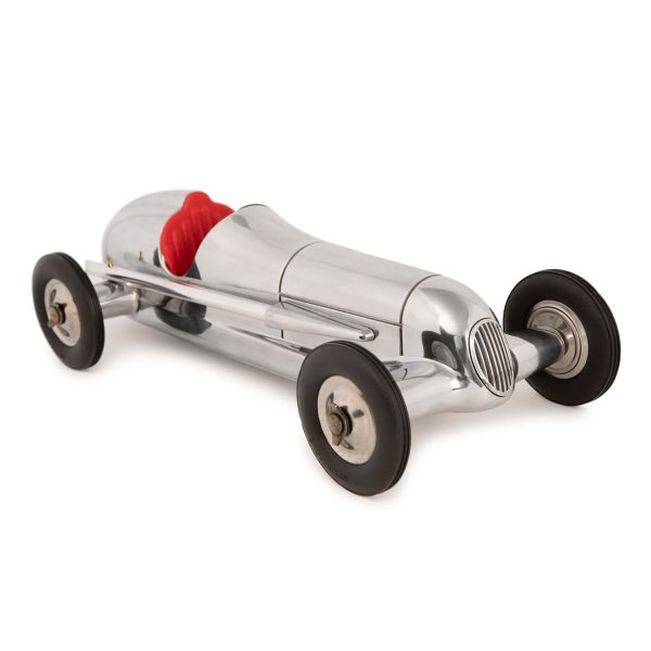 Гоночная машина Indianopolis AUTHENTIC MODELS цвет серебро с красным, авиационный алюминий