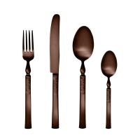 Набор столовых приборов на 6 персон 24 прибора Herdmar 1911, шоколадный матовый, нержавеющая сталь 18/10