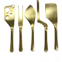 Набор ножей Herdmar MUH GOLD для сыра, цвет золотой, нержавеющая сталь 18/10, 5 шт