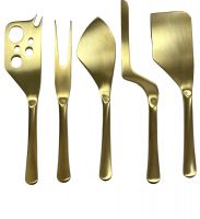 Набор ножей Herdmar MUH GOLD для сыра, цвет золотой, нержавеющая сталь 18/10, 5 шт