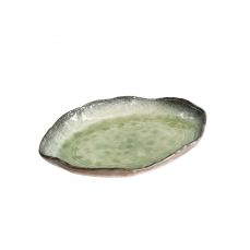 Тарелка Yamasaku Green Oblong 25.8x18.4x3.6 см, керамика TOKYO DESIGN