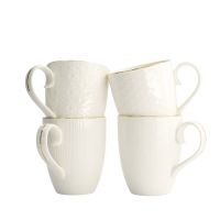 Набор кружек Nippon White Gold 4 шт 8.5x10.2 см, 340 мл,фарфор TOKYO DESIGN