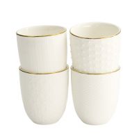 Набор кружек Nippon White Gold 4 шт 6.7x7.7 см, 170 мл, фарфор TOKYO DESIGN