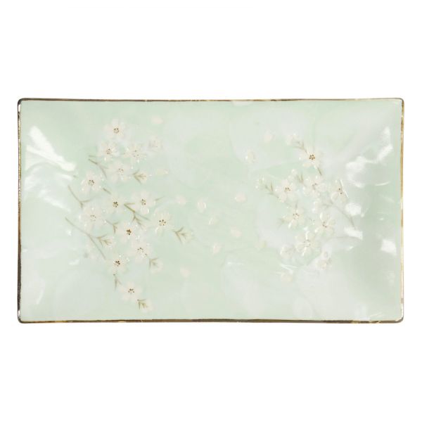 Блюдо Green Cosmos 33.2x19.3x2.2 см, керамика TOKYO DESIGN