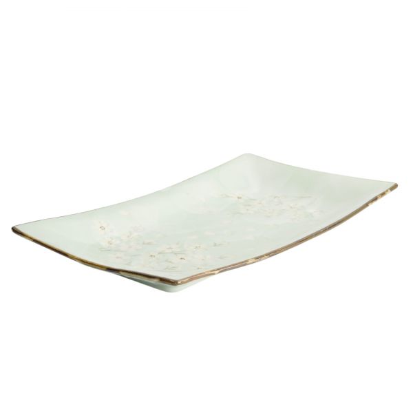 Блюдо Green Cosmos 33.2x19.3x2.2 см, керамика TOKYO DESIGN