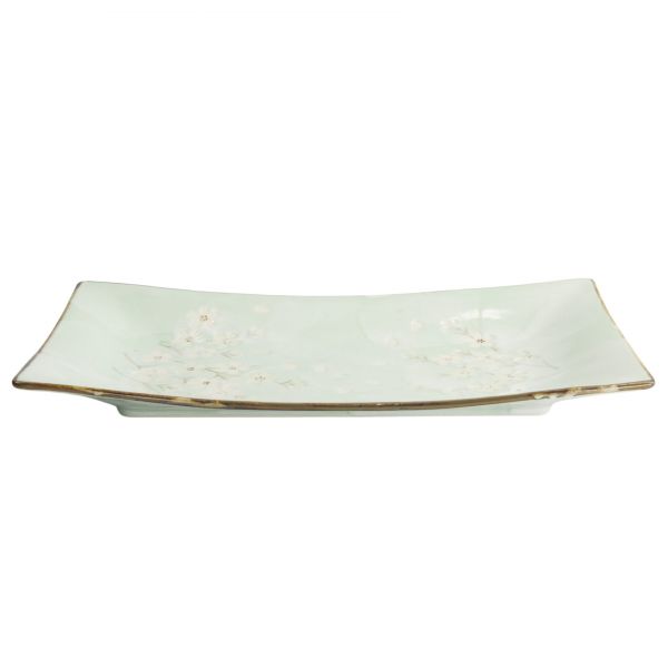 Блюдо Green Cosmos 33.2x19.3x2.2 см, керамика TOKYO DESIGN
